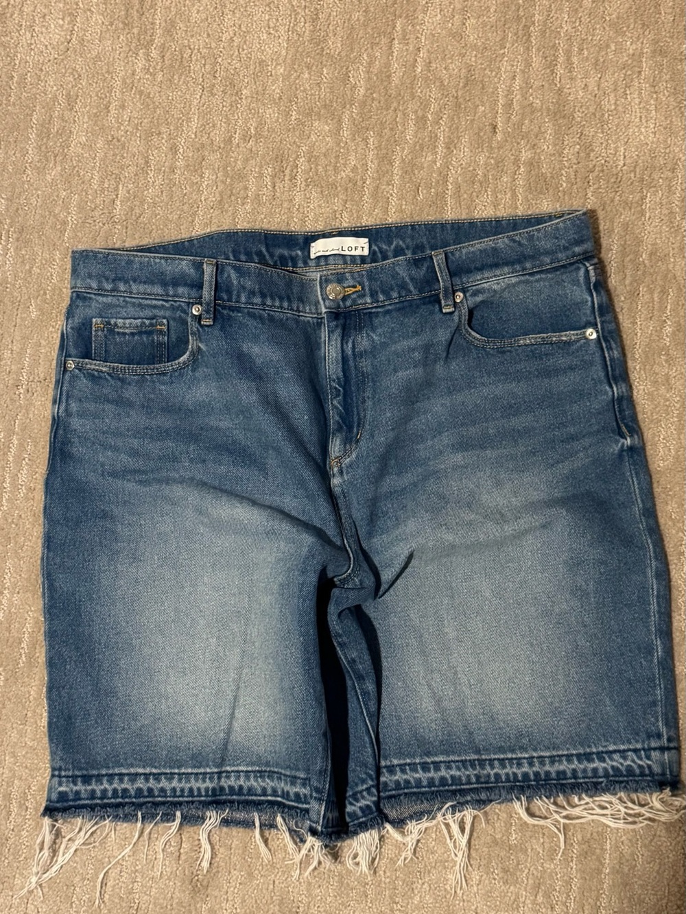LOFT denim Bermuda-length shorts, size 32